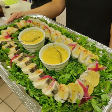 Plateau traiteur de ballotine de poisson 